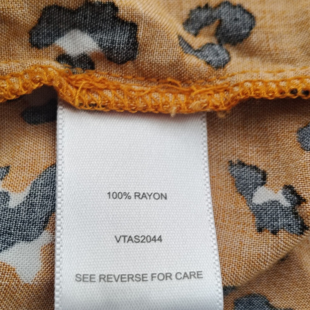 LEOPARD PRINT BLOUSE WOMENS MEDIUM LIGHTWEIGHT LONGSLEEVE CASUAL Alternative - Picture 5 of 6